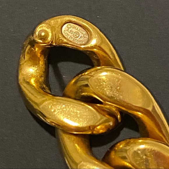 CHANEL Jewelry Chanel Gold Chain Link Earrings 2p Poshmark